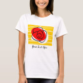Spanische Rose Text T - Shirt (Vorderseite)