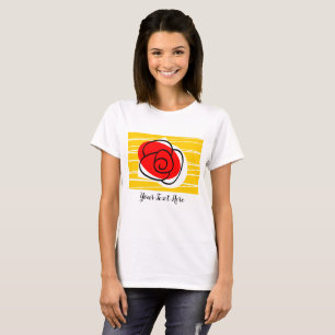 Spanische Rose Text T - Shirt
