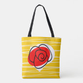 Spanische Rose überall in der Tasche (Rückseite)