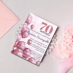 Spanische Rosen-Schminkblume Florale Ballons 70. G Einladung