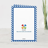 Spanische Sailor First Communy Boy Grußkarte Karte (Rückseite)