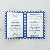 Spanische Sailor First Communy Boy Grußkarte Karte (Innenseite)