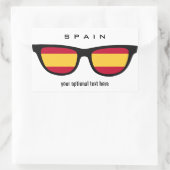 Spanische Schattenaufkleber Rechteckiger Aufkleber (Tasche)