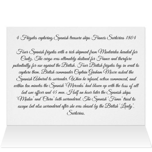 Spanische Schatzschiffe 1804 (Innenansicht Horizontal (Oben))