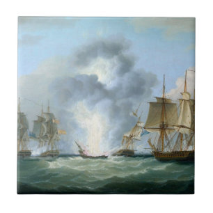 Spanische Schatzschiffe kapern 1804 Fliese