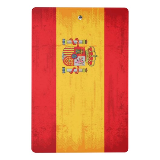 Spanische Schmutzflagge Mini Klemmbrett (Rückseite)