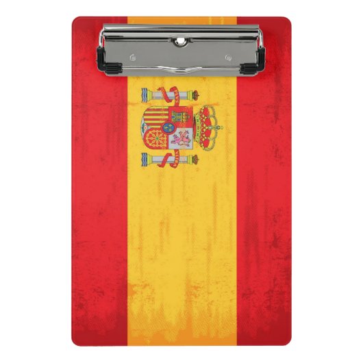 Spanische Schmutzflagge Mini Klemmbrett (Vorderseite)