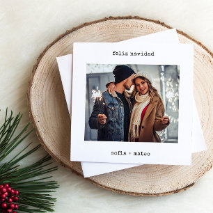 Spanische Schreibmaschine   Feliz Navidad Weihnach Feiertagskarte