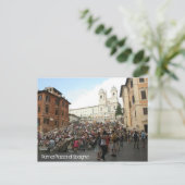 Spanische Schritte Postkarte (Stehend Vorderseite)