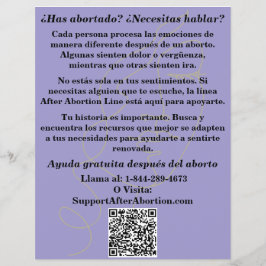 Spanische Schwangerschaftsberatung/Hilfe nach der  Flyer