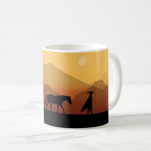 Spanische Silhouette Kaffee Tasse (VorderseiteRechts)
