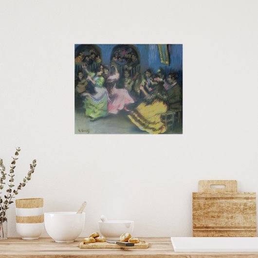 Spanische Sinti und Roma-Tänzer, 1898 Poster (Küche)