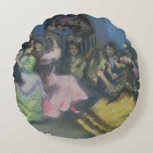 Spanische Sinti und Roma-Tänzer, 1898 Rundes Kissen