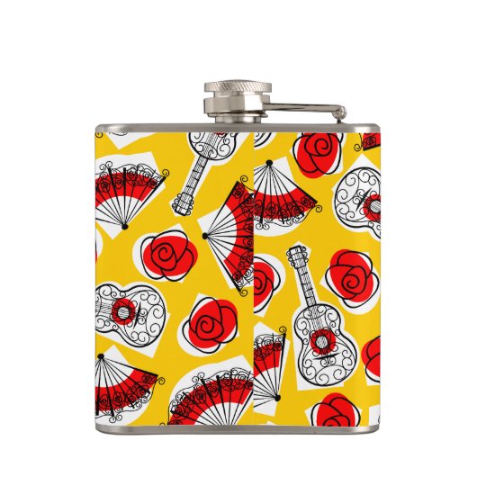 Spanische Souvenirflasche Flachmann (Rückseite)