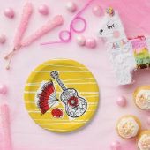 Spanische Souvenirpapiertafel Pappteller (Party)