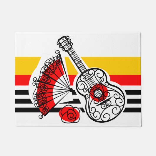 Spanische Souvenirs Classic Stripe Doormat Fußmatte (Vorderseite)