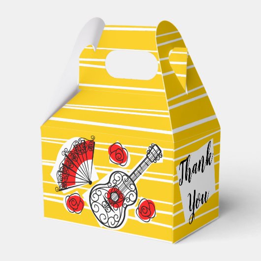 Spanische Souvenirs Dankeschön-Box Geschenkschachtel (Rückseite)