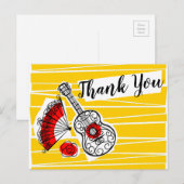 Spanische Souvenirs Dankeschön Landschaft Postkarte (Vorne/Hinten)