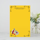 Spanische Souvenirs Ecke Text Papier 5.5 x 8.5 (Stehend Vorderseite)