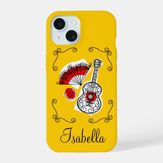 Spanische Souvenirs Ecken Name iPhone Hülle iPhone 15 Hülle (Rückseite)