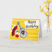 Spanische Souvenirs Geburtslandschaft Karte (Gelbe Blume)