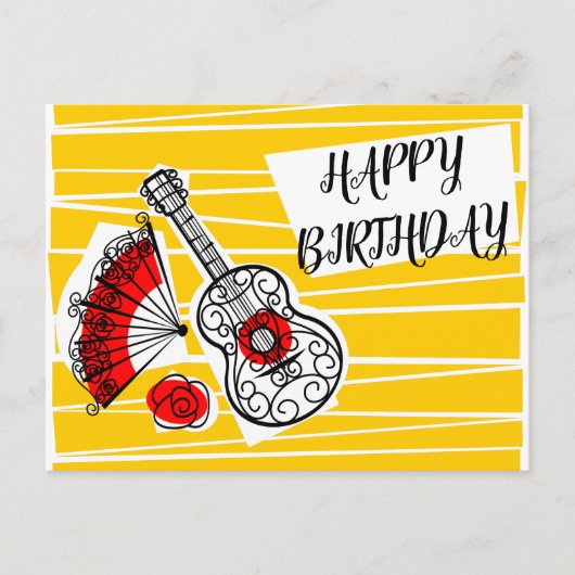 Spanische Souvenirs Geburtstags-Postkartenlandscha Postkarte (Vorderseite)