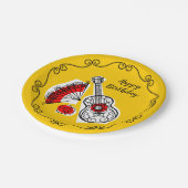 Spanische Souvenirs-Grenze Geburtstagsschild Pappteller (Schrägansicht)