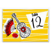Spanische Souvenirs Group Tischkartenlandschaft Tischnummer (Rückseite)