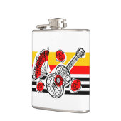 Spanische Souvenirs - klassische Streifenflasche Flachmann (Links)