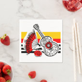 Spanische Souvenirs Klassische Stripteppichserviet Serviette (Beispiel)