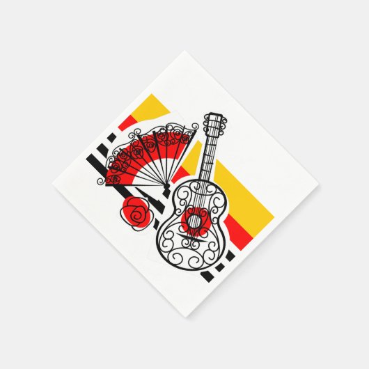 Spanische Souvenirs Klassische Stripteppichserviet Serviette (Ecke)