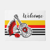 Spanische Souvenirs Klassischer Streifen Begrüßung Fußmatte (Vorderseite)