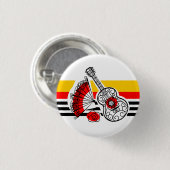 Spanische Souvenirs - Klassischer Strip-Knopf rund Button (Vorne & Hinten)