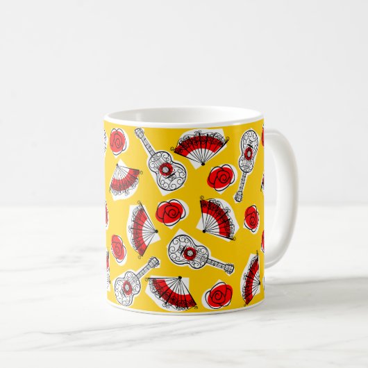 Spanische Souvenirs Multi-Tasse Kaffeetasse (VorderseiteRechts)