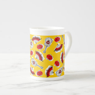 Spanische Souvenirs Multi-Tasse-Knochen-China Porzellantasse