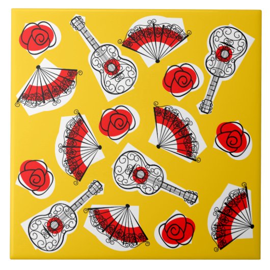 Spanische Souvenirs MultiKeramik Fliesen (Vorderseite)