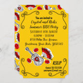 Spanische Souvenirs Multitext Einladung (Vorne/Hinten)