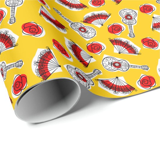 Spanische Souvenirs Multiverpackungspapier Geschenkpapier (Rolleneckpunkt)