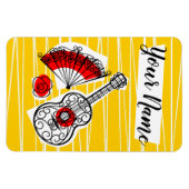 Spanische Souvenirs Name Magnet flexibles Portrait (Horizontal)