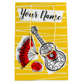 Spanische Souvenirs Name Medium Mittlere Geschenktüte (Rückseite)