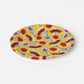 Spanische Souvenirs-Papierplatte Pappteller (Schrägansicht)