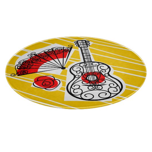 Spanische Souvenirs Schneidebrett (Ecke)