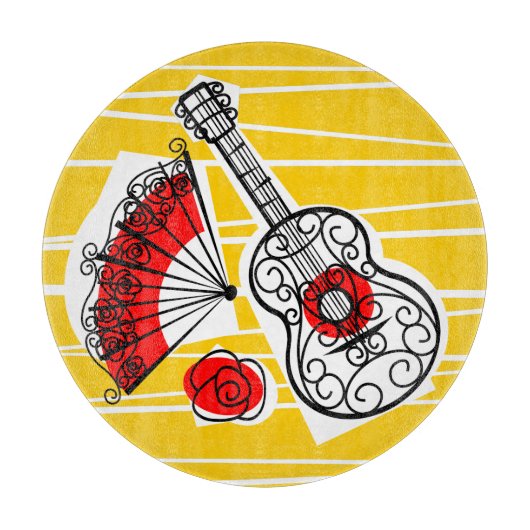 Spanische Souvenirs Schneidebrett (Vorderseite)