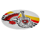 Spanische Souvenirs Stripe Klassisches Schneiden Schneidebrett (Ecke)