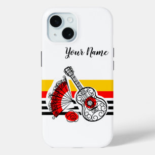 Spanische Souvenirs Stripe Name iPhone Fall Case-Mate iPhone Hülle