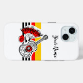 Spanische Souvenirs Stripe Name iPhone Fall Case-Mate iPhone Hülle (Rückseite (Horizontal))