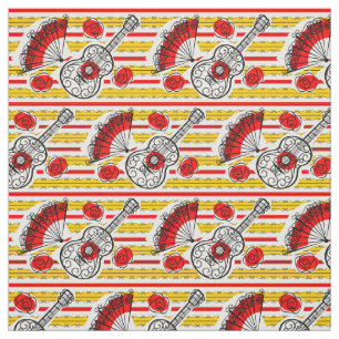 Spanische Souvenirs Stripe Stoff kleiner Druck
