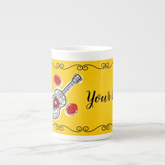 Spanische Souvenirs - Tasse Name Knochen China (Vorderseite)