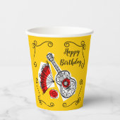Spanische Souvenirs zum Geburtstag Pappbecher (Vorderseite)