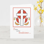 Spanische Sprachbestätigungs-Glückwünsche, Karte (Gelbe Blume)